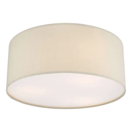 Cierro 3 Light Flush Taupe With Diffuser 40cm