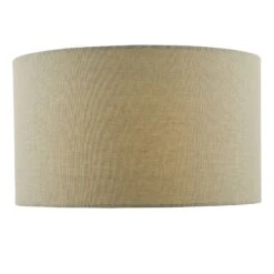 Edmond Grey Faux Silk Drum Shade 35cm