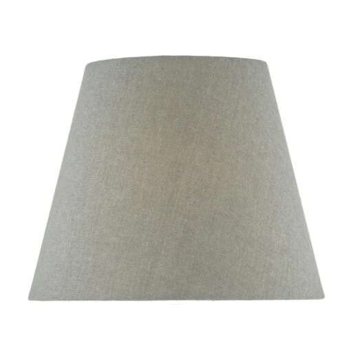 Joanna Grey Linen Tapered Drum Shade 23cm