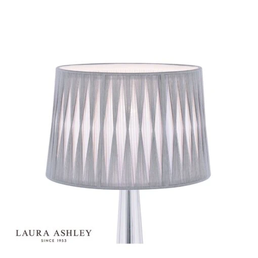 Laura Ashley Gathered Pleat Tapered Drum Shade Blue & Ivory 30cm/12 Inch