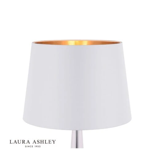Laura Ashley Emyr Silk Tapered Drum Shade Cream 40.5cm/16 Inch