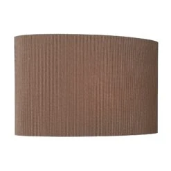 Oporto Brown Cotton Oval Shade 31cm