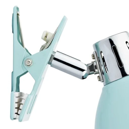 Osaka Clip On Spotlight Blue Polished Chrome