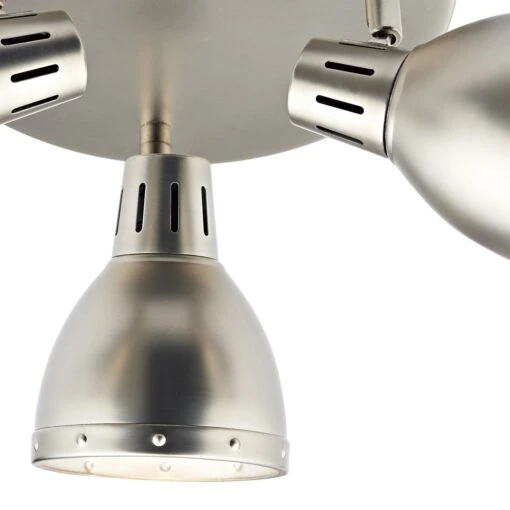 Osaka 3 Light Plate Spotlight Antique Chrome