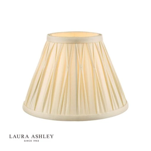 Laura Ashley Fenn Silk Empire Drum Shade Ivory 20cm/8 Inch