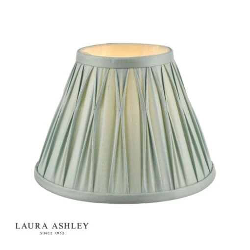 Laura Ashley Fenn Silk Empire Drum Shade Duck Egg 20cm/8 Inch